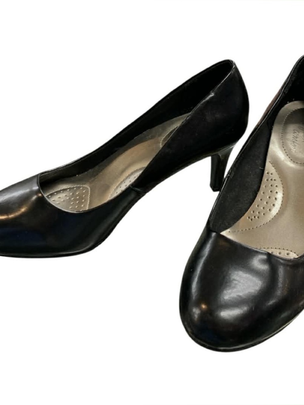 dexflex comfort Black Mid-Heel Women's Pumps S8.5